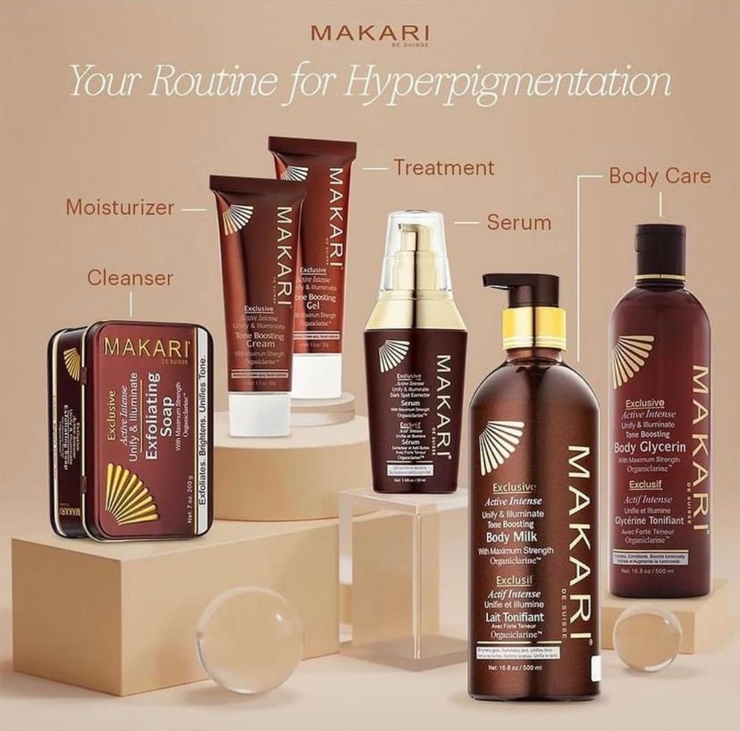 Coffret cadeau exclusif de 6 produits tonifiants pour la peau Makari
