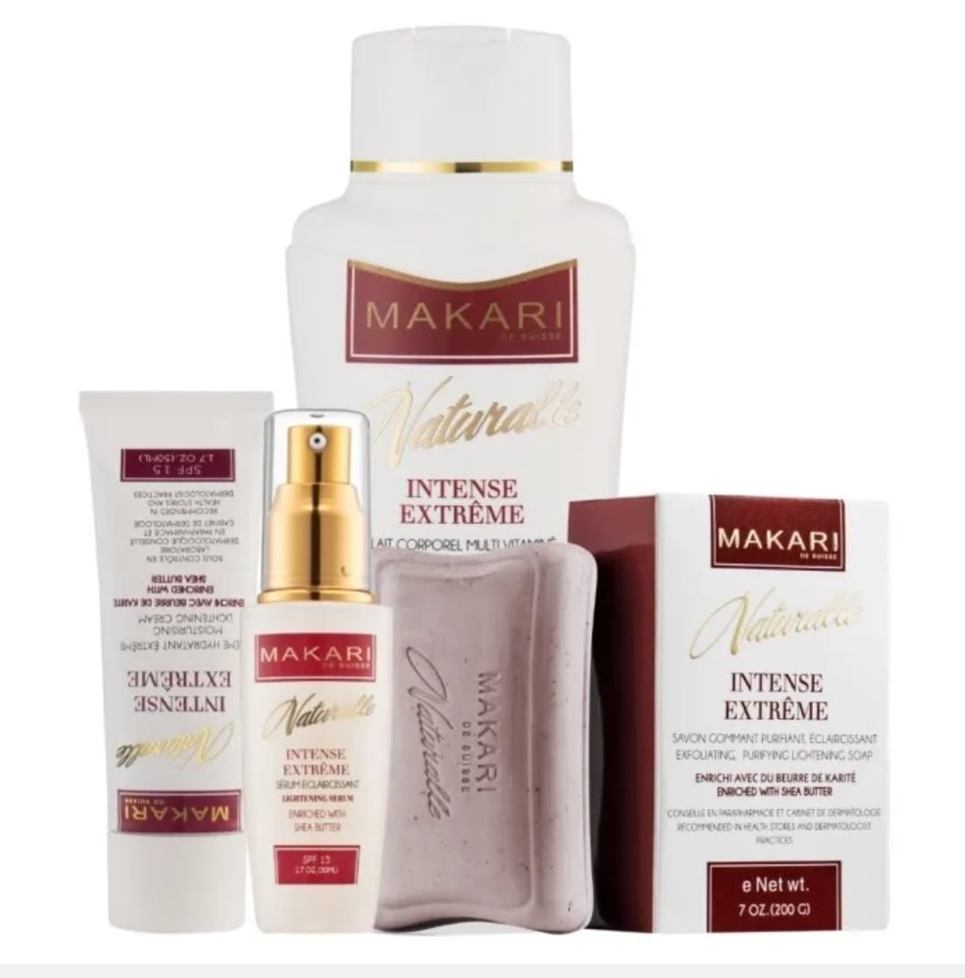 Coffret de 4 produits éclaircissants intenses Makari Natural Extreme