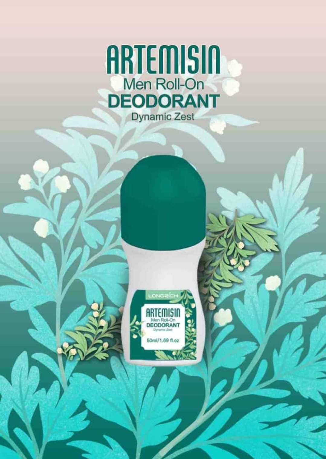 LONGRICH ARTEMISIN MEN ROLL-ON 50ML - MINARETS DEODORANT (1 Pack)