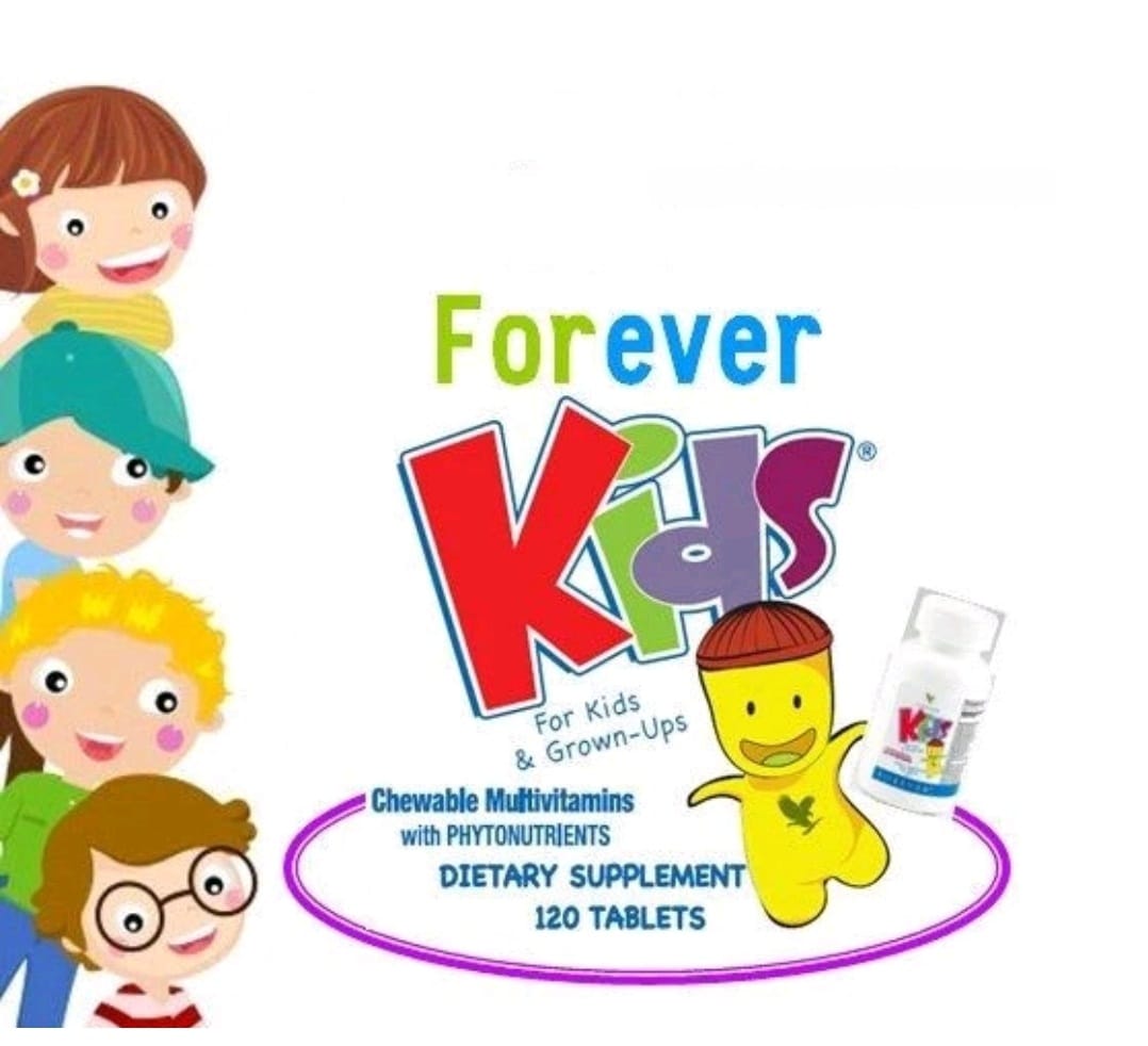Forever Living Kids® Chewable Multivitamin - Grape Flavor for Healthy Growth and Development - No Artificial Flavors - 120 Tablets