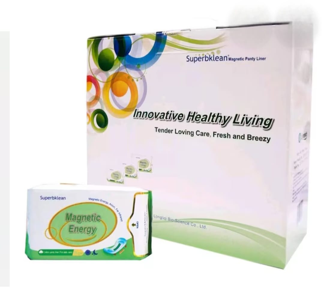Longrich SuperbKlean Magnetic Sanitary Napkins/Pads/ Energy Panty Liners With Negative Ion/ Fights Infections/ Menstrual Cramps/Pains