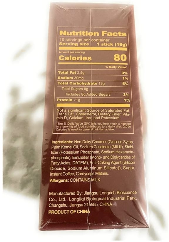 Longrich Coffee / Longrich Cordyceps Militaris Coffee (10 Pcs) 18g