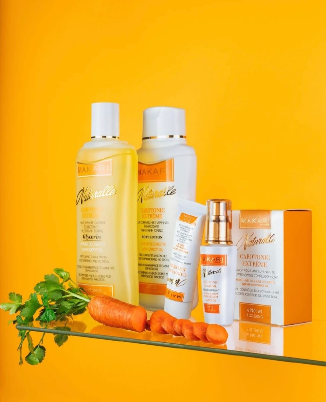 Coffret cadeau Makari Naturalle Carotonic Extreme de 5 pièces – Éclaircissant, tonifiant et hydratant