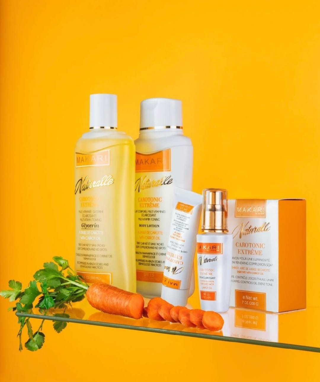 Coffret cadeau Makari Naturalle Carotonic Extreme de 5 pièces – Éclaircissant, tonifiant et hydratant