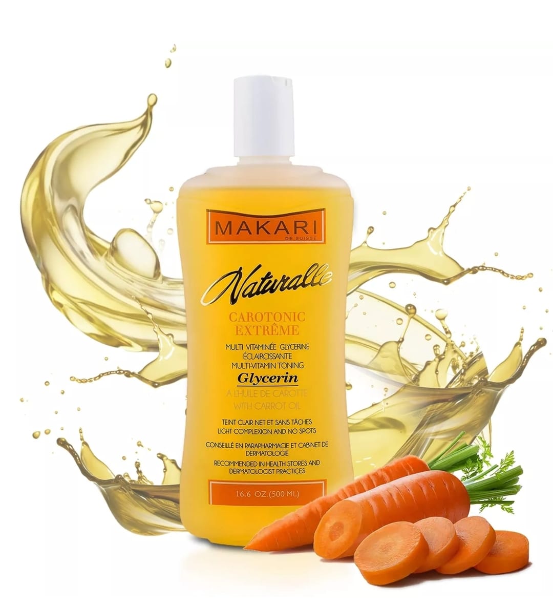 Makari Naturalle Carotonic Extreme BODY GLYCERIN 16.6 Oz – Moisturizes Brightens