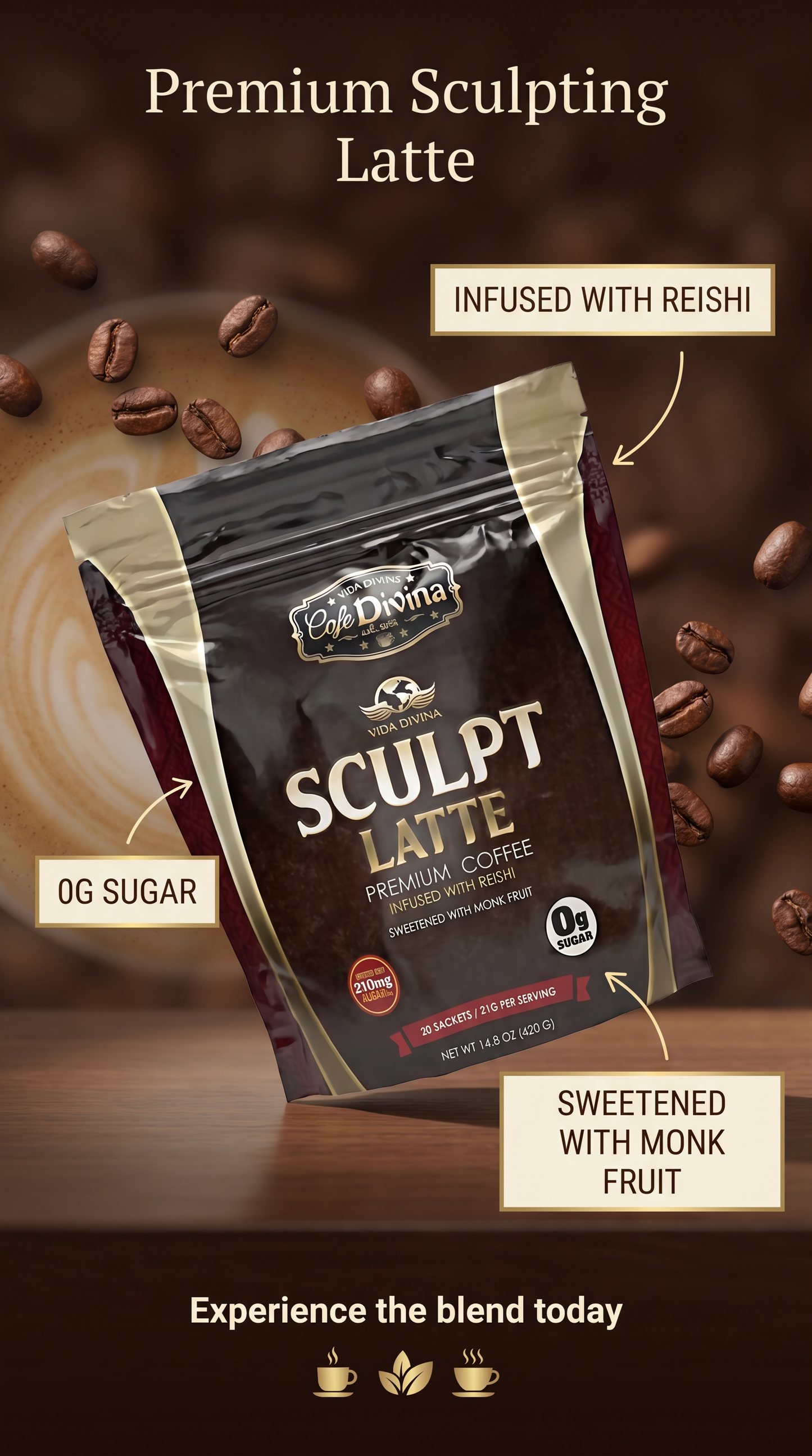 Vida Divina Sculpt Latte