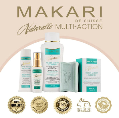 Coffret Makari Naturalle Extreme 4 pièces – Éclaircissant, tonifiant et hydratant