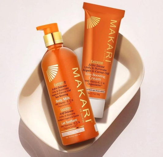 Makari Extreme Carrot & Argan Oil Skin Toning 2 PC Set – Lightening Treatment