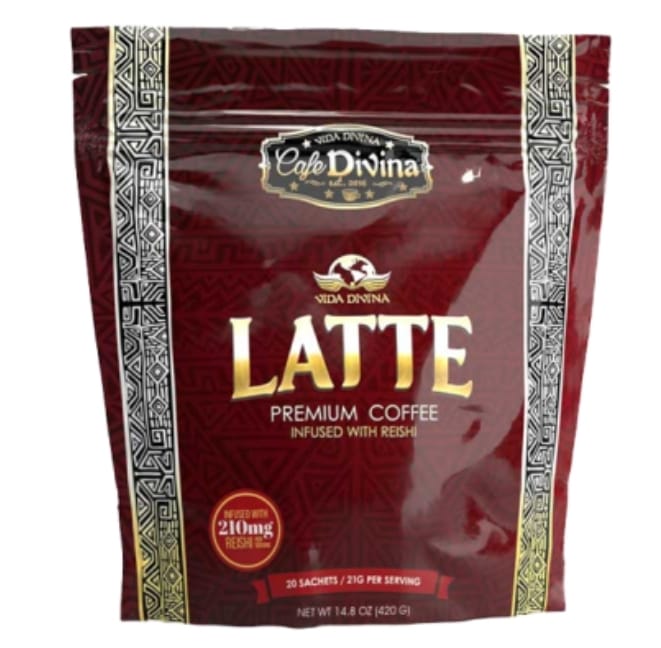 Café Premium Vida Divina Original LATTE avec Reishi 20 sachets