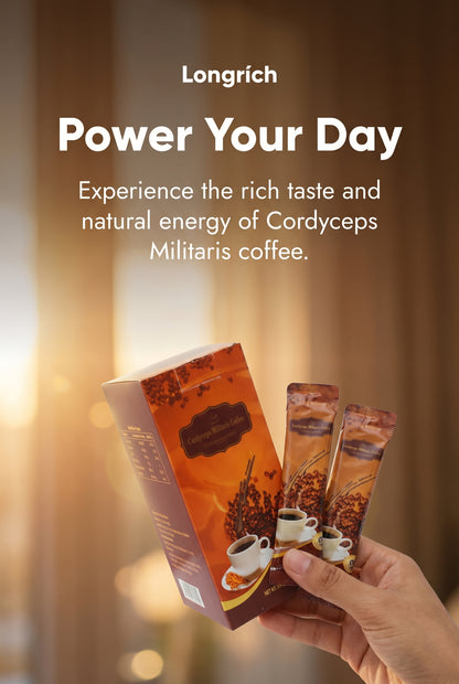 Café Longrich / Café Longrich Cordyceps Militaris (10 pièces) 18 g