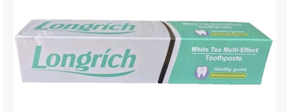 Dentifrice Longrich, thé blanc, sans fluor, nettoyage en profondeur, format géant (200 g)