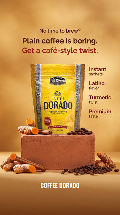 Café Dorado Latte cúrcuma - sabor latino