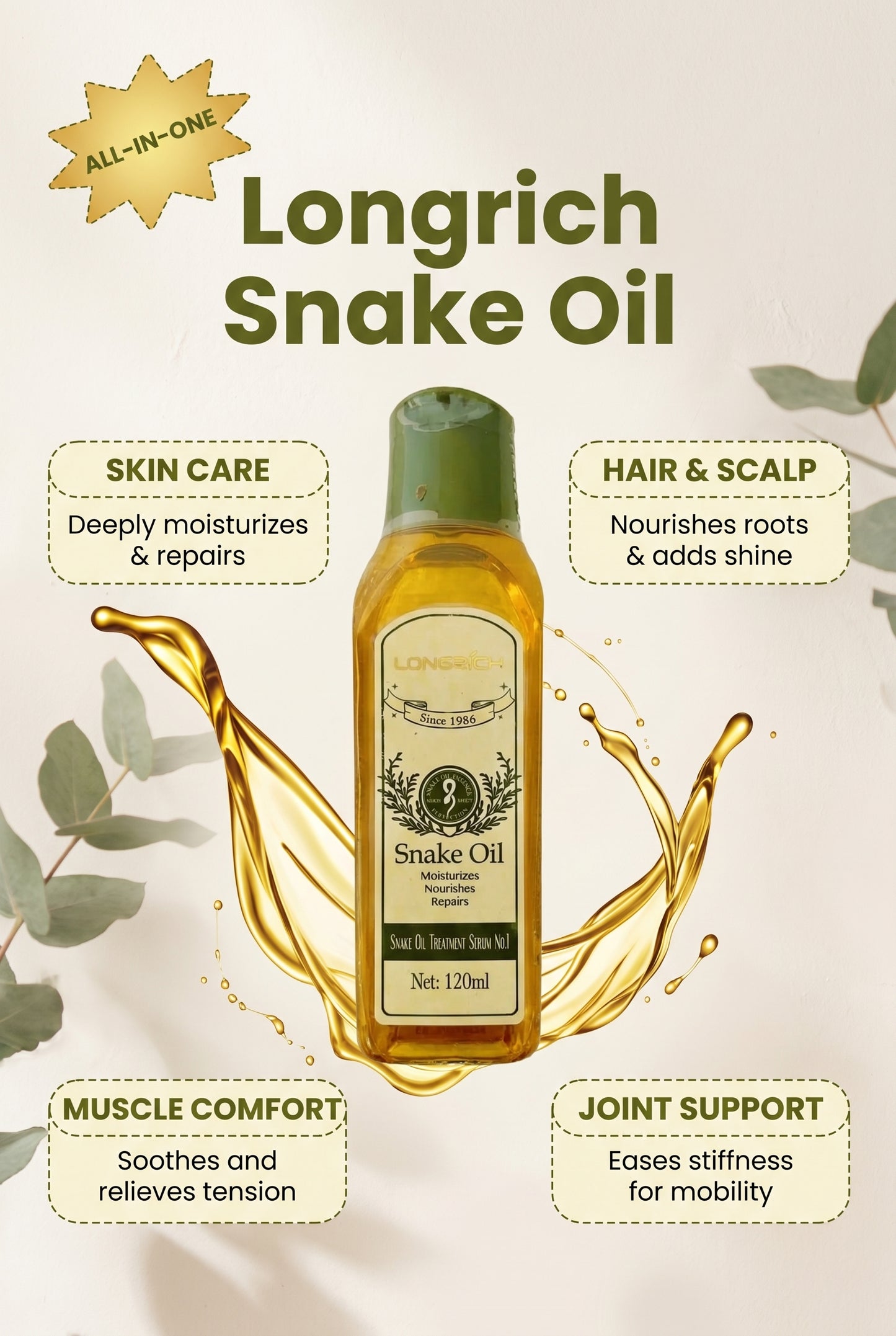 Longrich Snake Oil 120ml