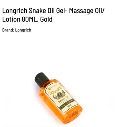 Longrich Snake Oil - For Arthritis, Stretch Marks & Acne Removal 100% Pure 80ML