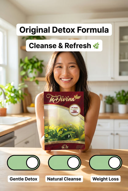 Thé détox original Te Divina pour la détoxification, le nettoyage et la perte de poids 1 sachet