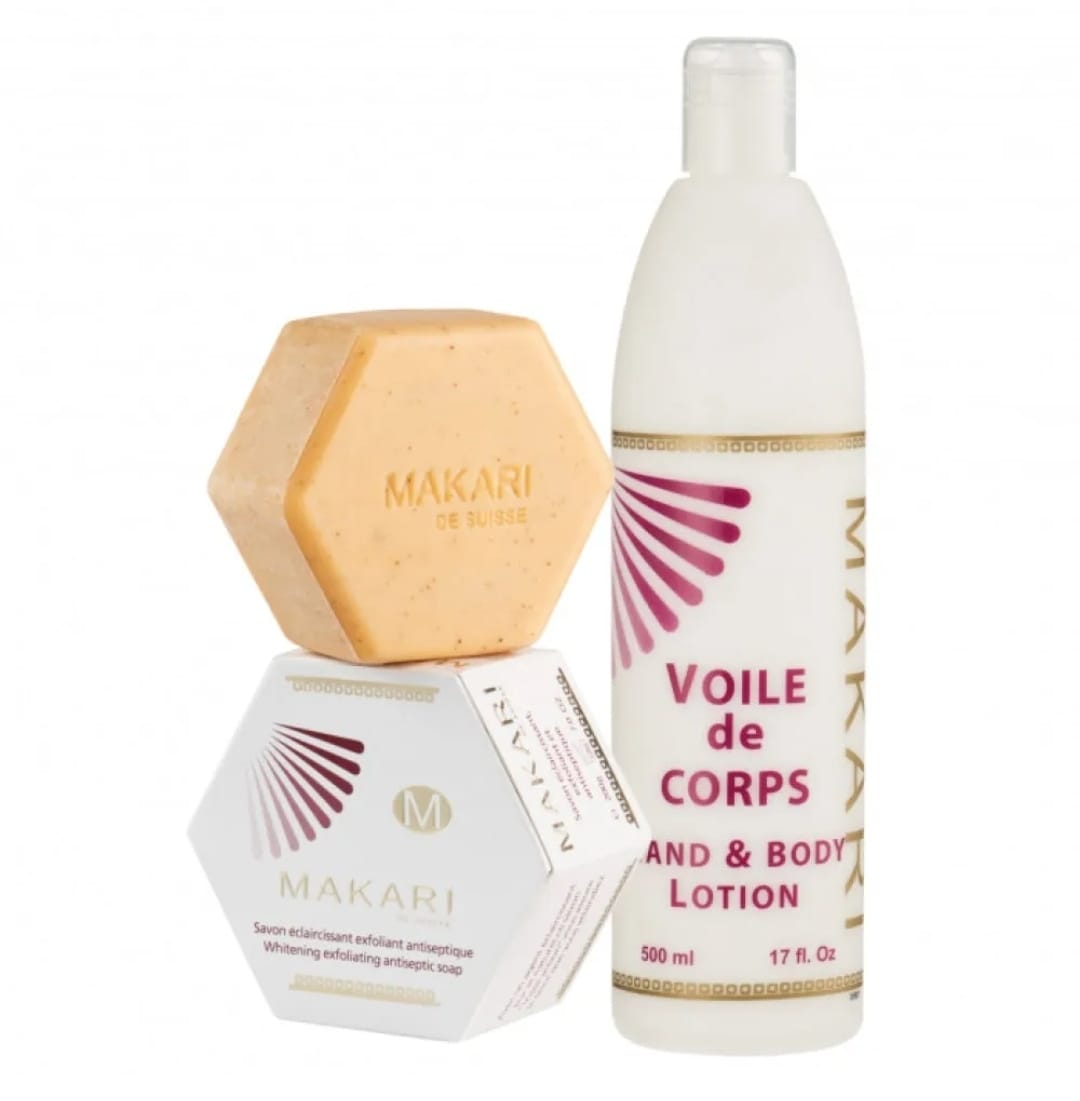 Coffret de savons et lotions pour les mains et le corps Makari Classic Voile de Corps