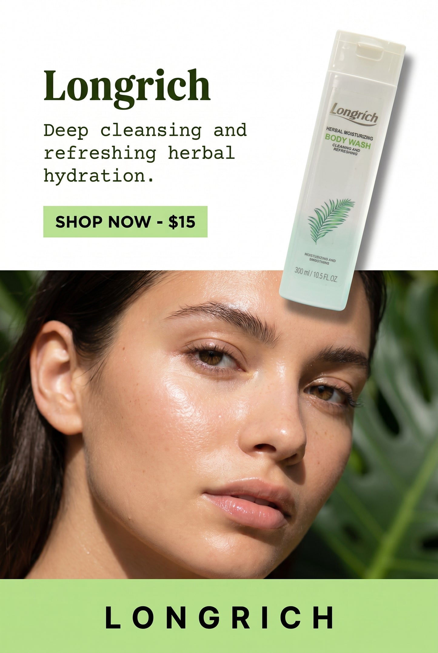 Gel douche aux herbes Longrich (300 ml)
