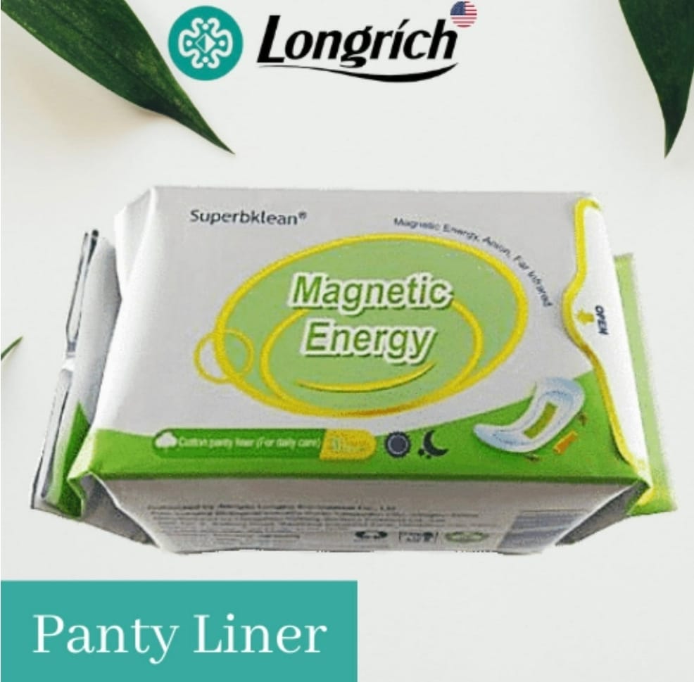 Serviettes hygiéniques magnétiques Longrich SuperbKlean/Protecteurs de slips énergétiques avec ions négatifs/Combattent les infections/Crampes menstruelles/Douleurs