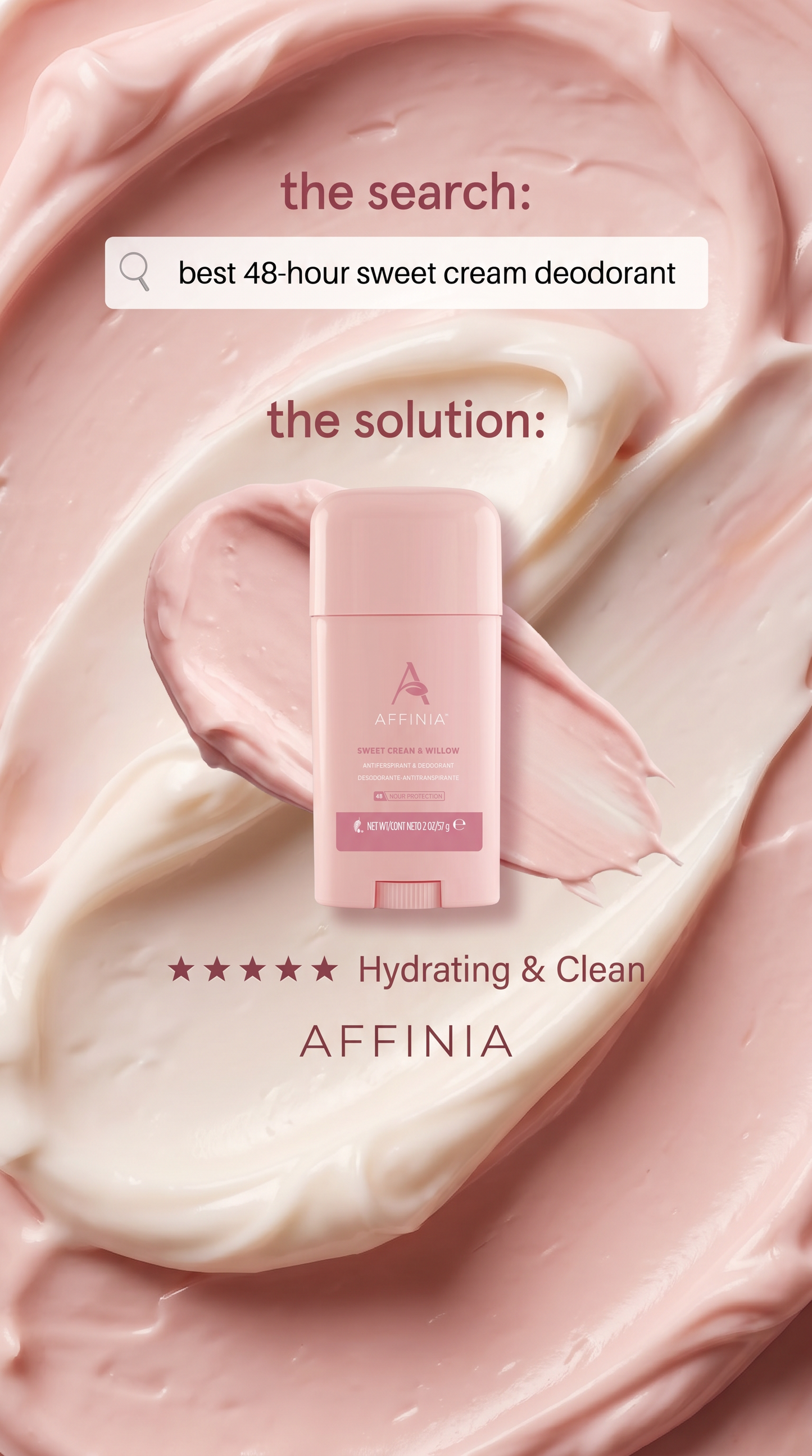 Affinia Sweet Cream and Willow Antiperspirant & Deodorant