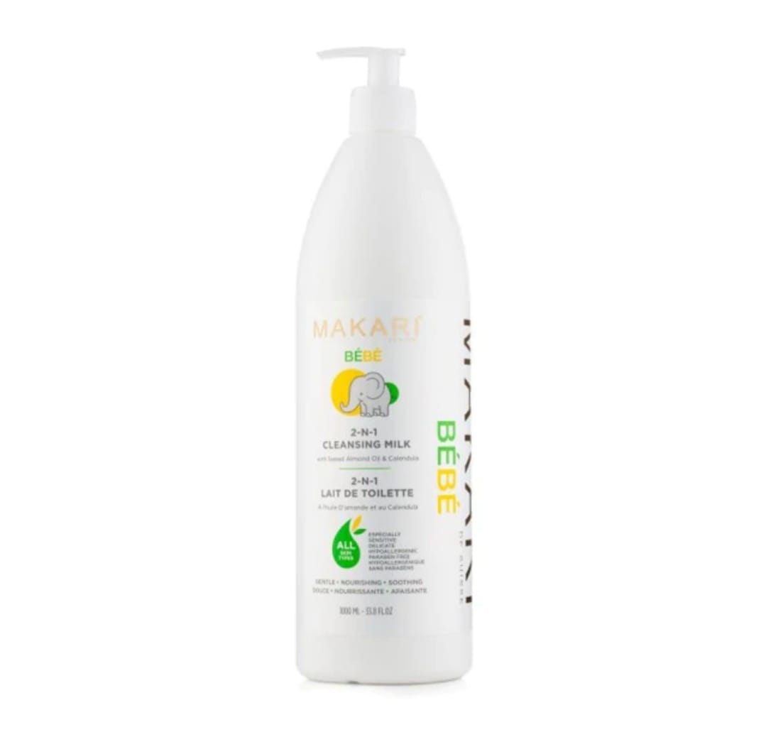 Gel douche pour bébé Makari | 1 000 ml, nettoyant doux, apaise les irritations 