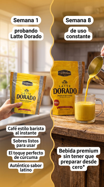 Café Dorado Latte cúrcuma - sabor latino