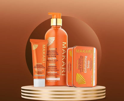 Coffret cadeau Makari Extreme Carrot &amp; Argan Oil Skin Toning – Traitement éclaircissant