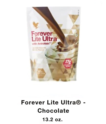 Forever Living - Lite Ultra Chocolate Protein Shake Mix with Aminotein, Low...