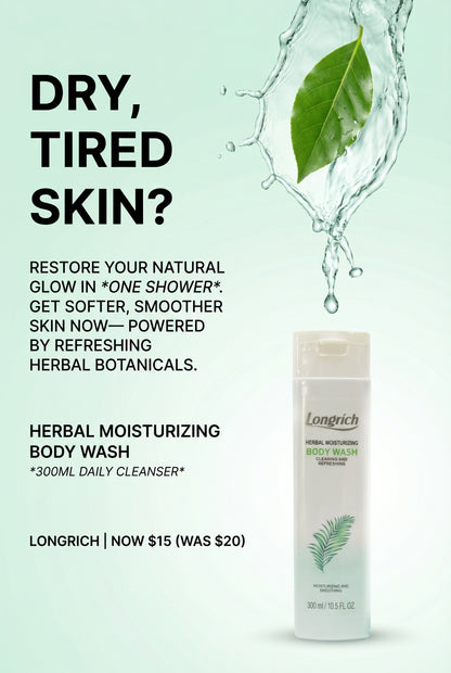 Gel douche aux herbes Longrich (300 ml)