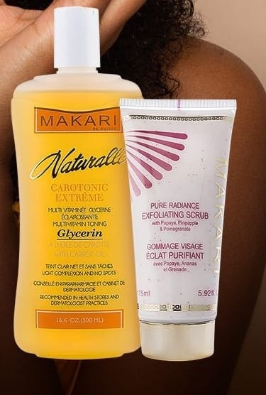 Makari Pure Radiance Gommage Exfoliant à la Papaye, à l'Ananas et à la Glycérine 2 Pièces