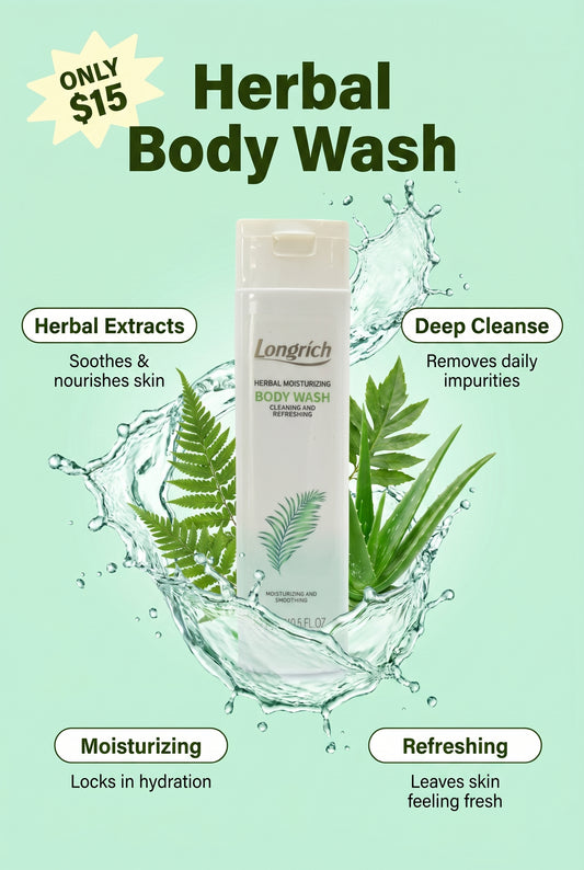 Gel douche aux herbes Longrich (300 ml)