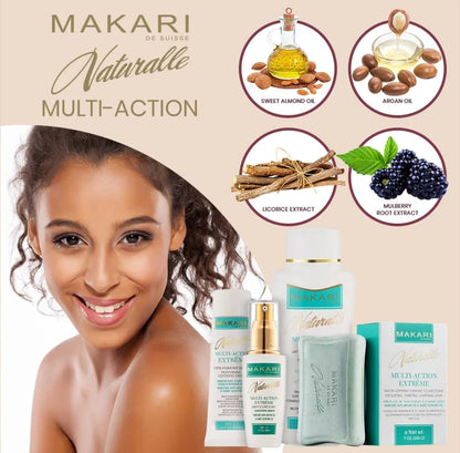 Coffret Makari Naturalle Extreme 4 pièces – Éclaircissant, tonifiant et hydratant