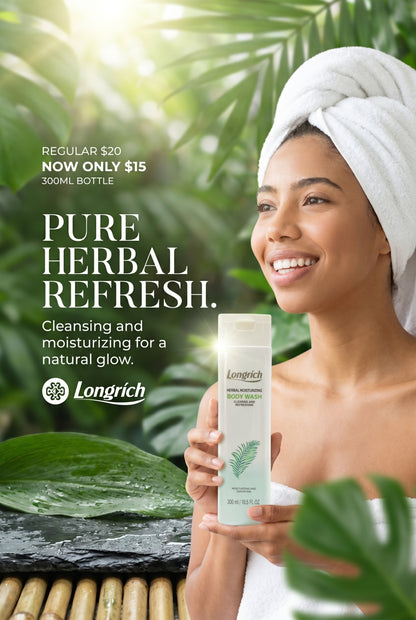 Gel douche aux herbes Longrich (300 ml)