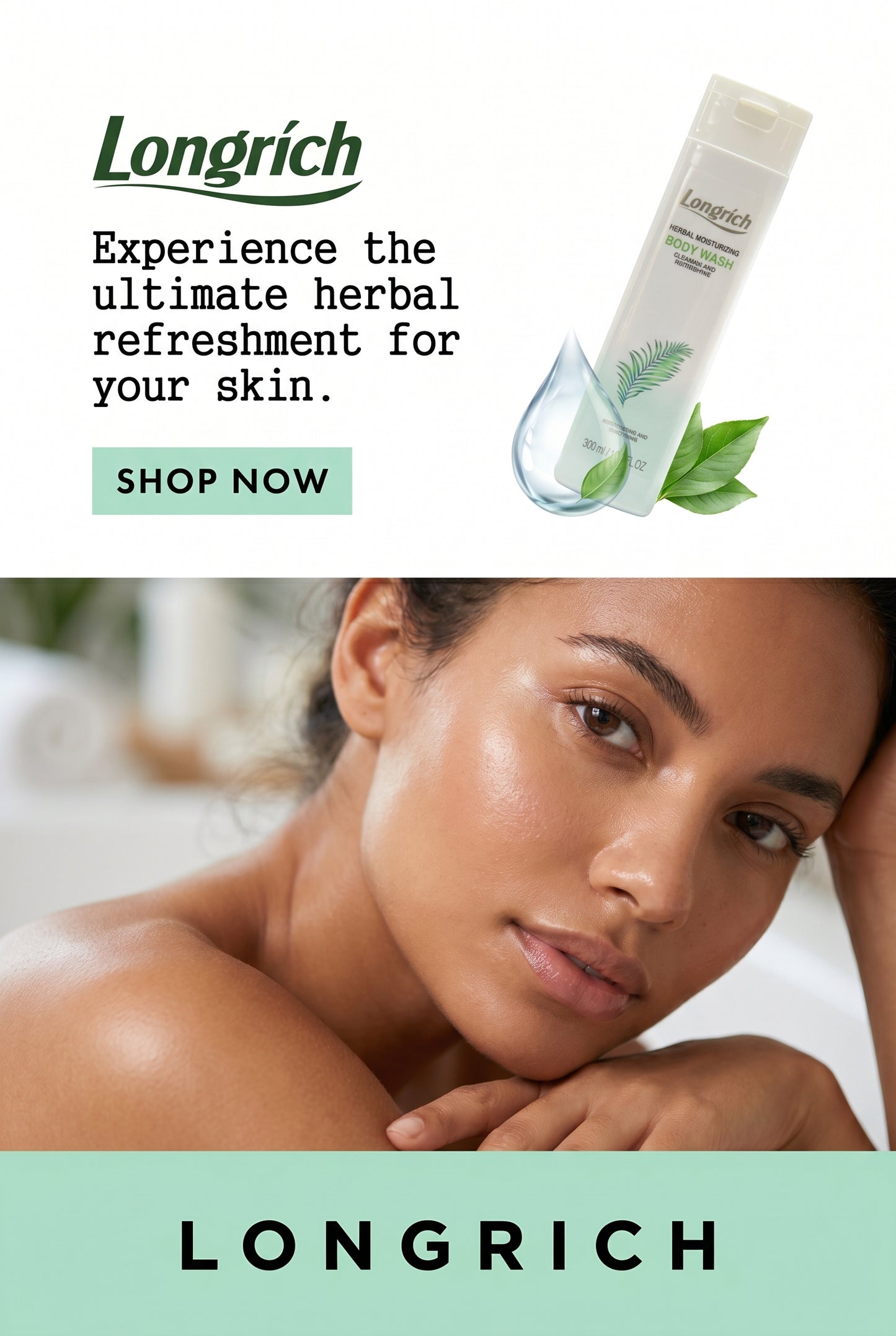 Gel douche aux herbes Longrich (300 ml)