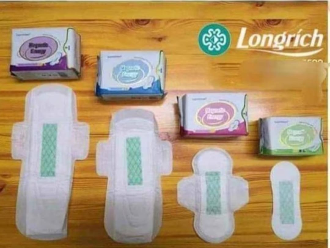 Serviette hygiénique Longrich à énergie magnétique, boîte de nuit pour utilisation nocturne