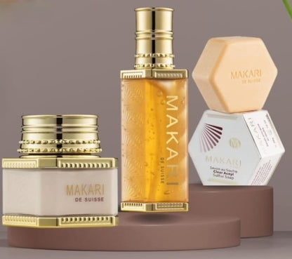 Makari DeSuisse - Barre de savon au soufre classique - 7 oz - Lutte contre l'acné - Visage et corps - NOUVEAU coffret cadeau