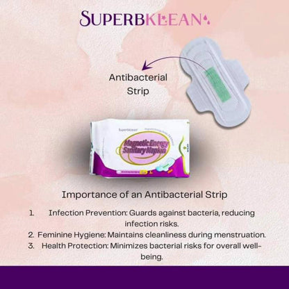 Longrich SuperbKlean Magnetic Sanitary Napkins/Pads/ Energy Panty Liners With Negative Ion/ Fights Infections/ Menstrual Cramps/Pains