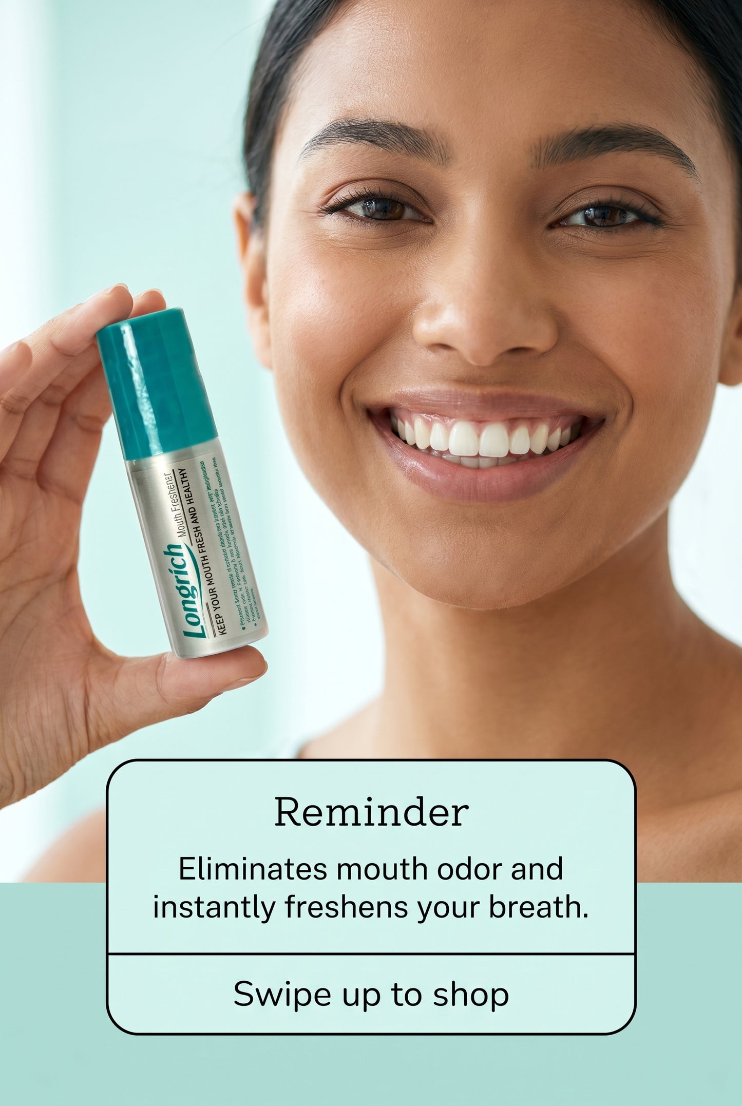 Rafraîchisseur de bouche Longrich / Élimine les odeurs buccales / Rafraîchit l'haleine 15 g / 0,53 oz