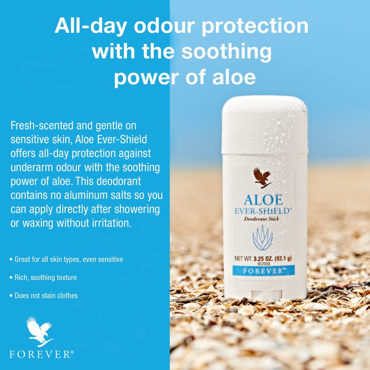 Aloe Ever-Shield Deodorant Stick with Aloe Vera ? Long-Lasting Freshness