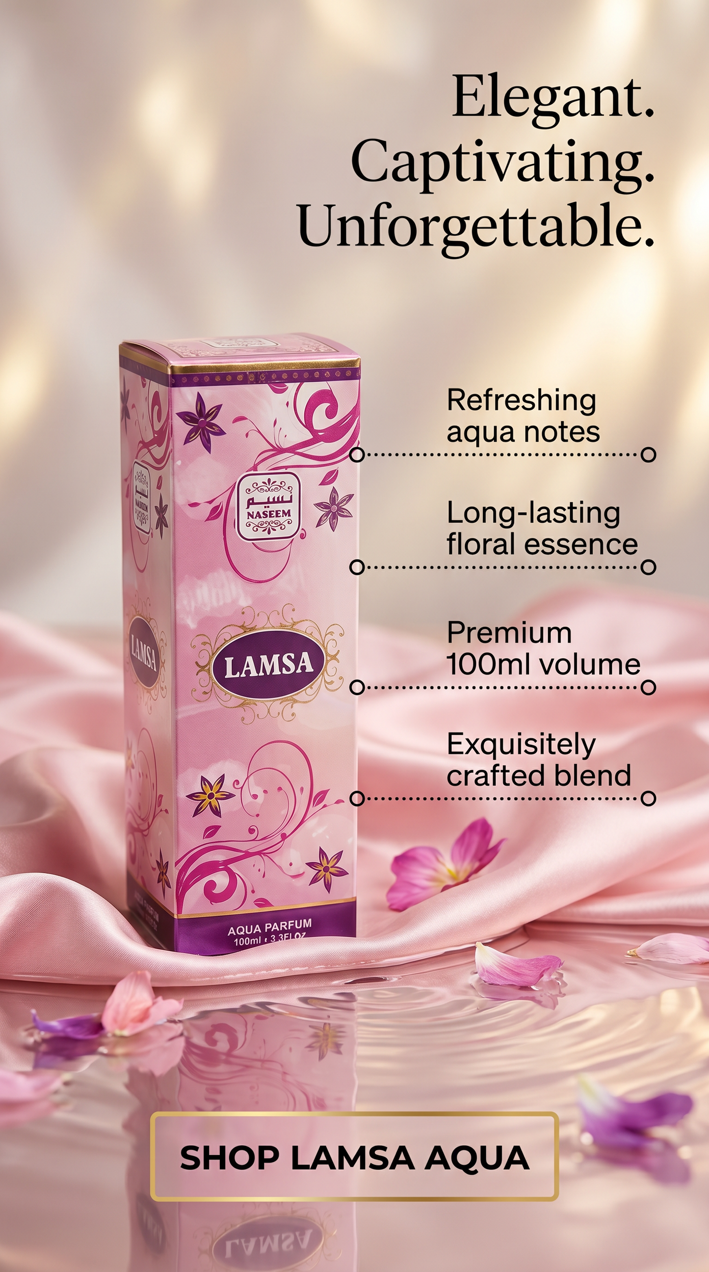 LAMSA AQUA PARFUM 100mle 3.3Fl.oz