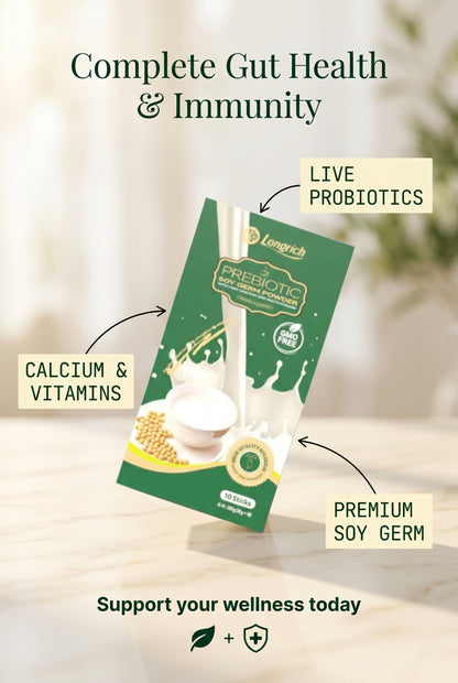 Longrich Prebiotic Soy Germ With Calcium and Multivitamins 10 Sticks 20g