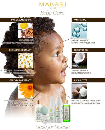 Gel moussant pour cheveux et corps Makari Baby 