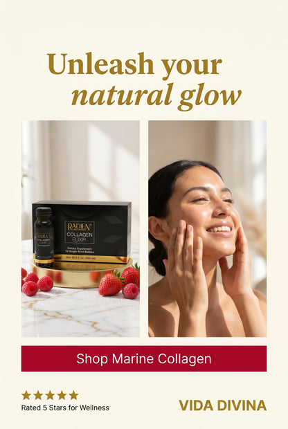 Vida Divina Regenerative Skin Science Marine Collagen – 10 Bottle Pack (Red Fruit Flavor)