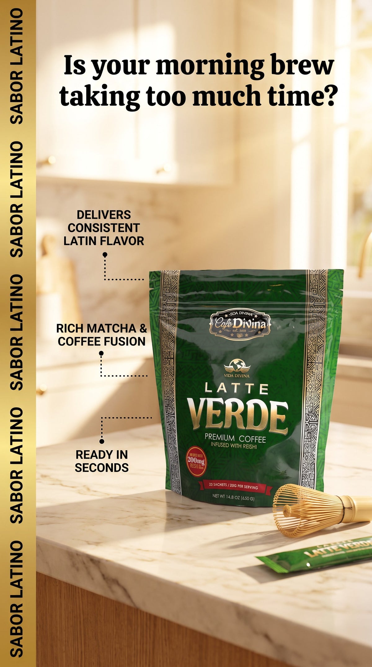 Coffee  Green Macha  Latte     -  sabor latino