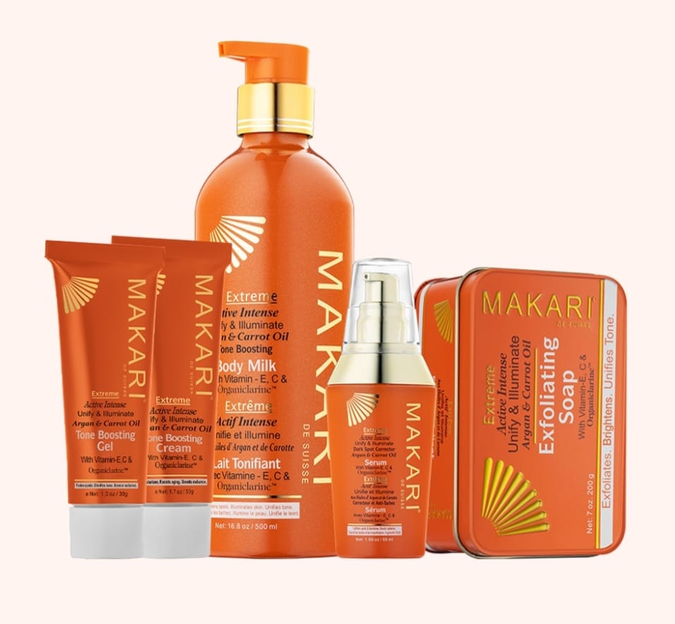 Makari Extreme Carrot & Argan Oil Skin Toning Gift Set – Lightening Treatment