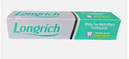 Dentifrice Longrich, thé blanc, sans fluor, nettoyage en profondeur, format géant (200 g)