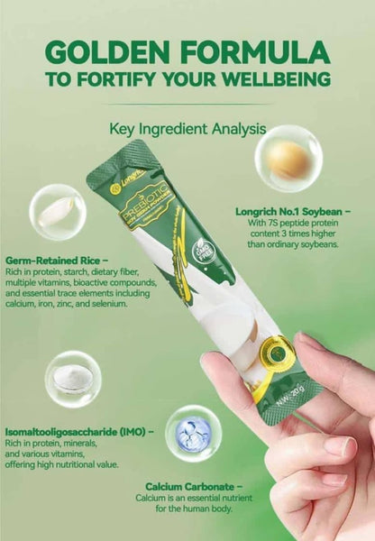 Longrich Prebiotic Soy Germ With Calcium and Multivitamins 10 Sticks 20g