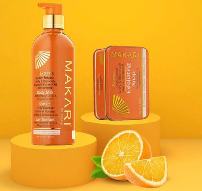 Makari Extreme Carrot & Argan Oil Skin Toning 2 PC Set – Lightening Treatment