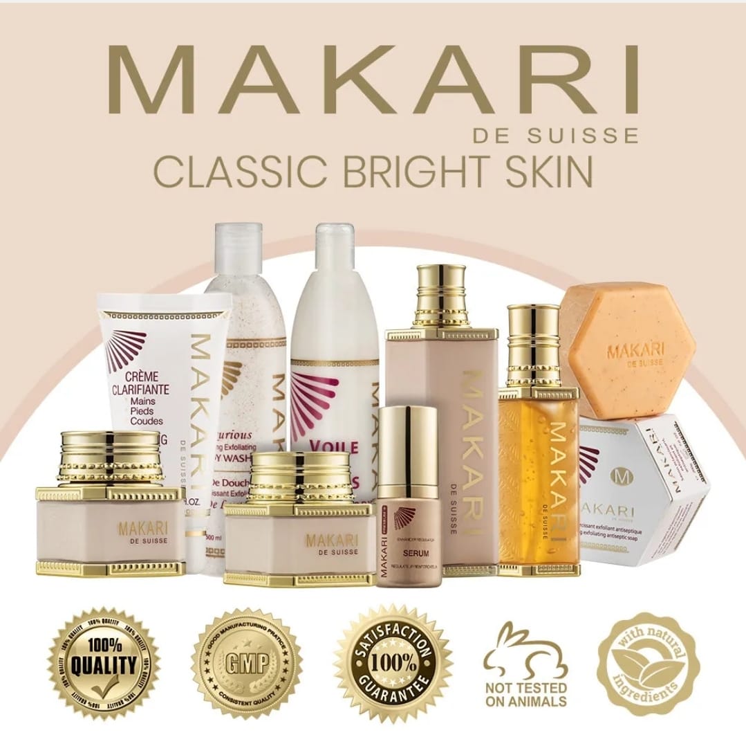 Ensemble de 3 pièces Makari - Barre de savon au soufre classique - 7 oz - Visage et corps anti-acné - NOUVEAU