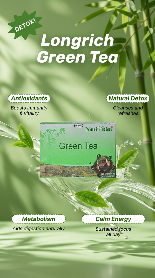 Té verde Longrich / Té Xinchang Longrich NutriVRich / Té desintoxicante / Té Longrich