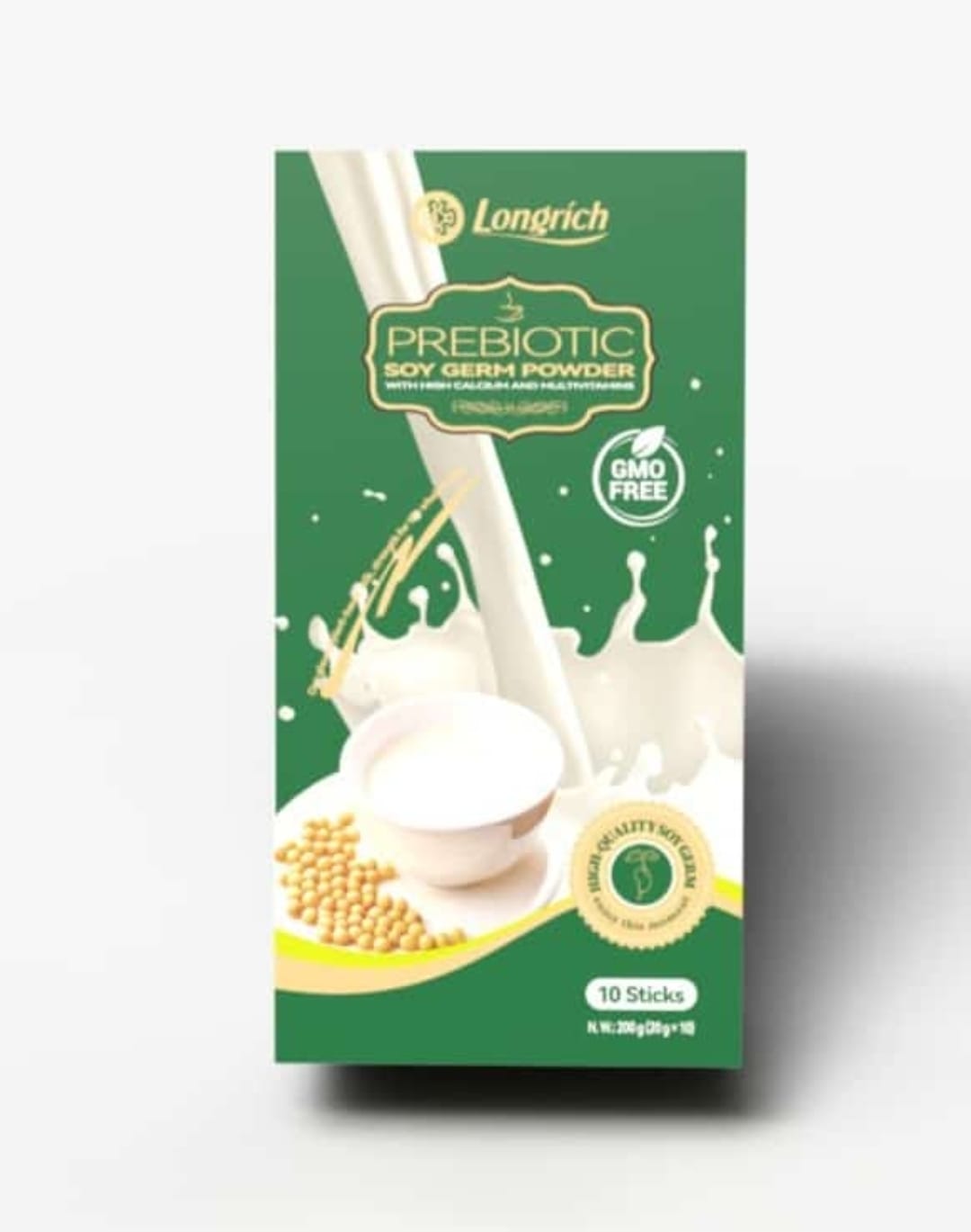 Longrich Prebiotic Soy Germ With Calcium and Multivitamins 10 Sticks 20g